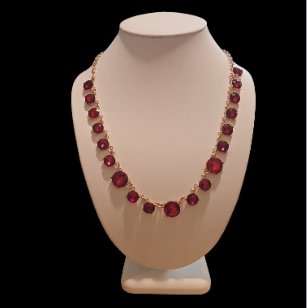 Anne & Ava Long Gold Toned Statement Necklace. - Picture 3 of 6